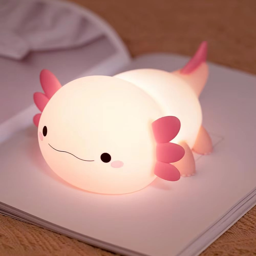 Silicone LED Papa Puppy Night Light Animal Lamp Touch Sensor Dog Night Lamp Children Kid Bedside Bedroom Decor Birthday Gifts